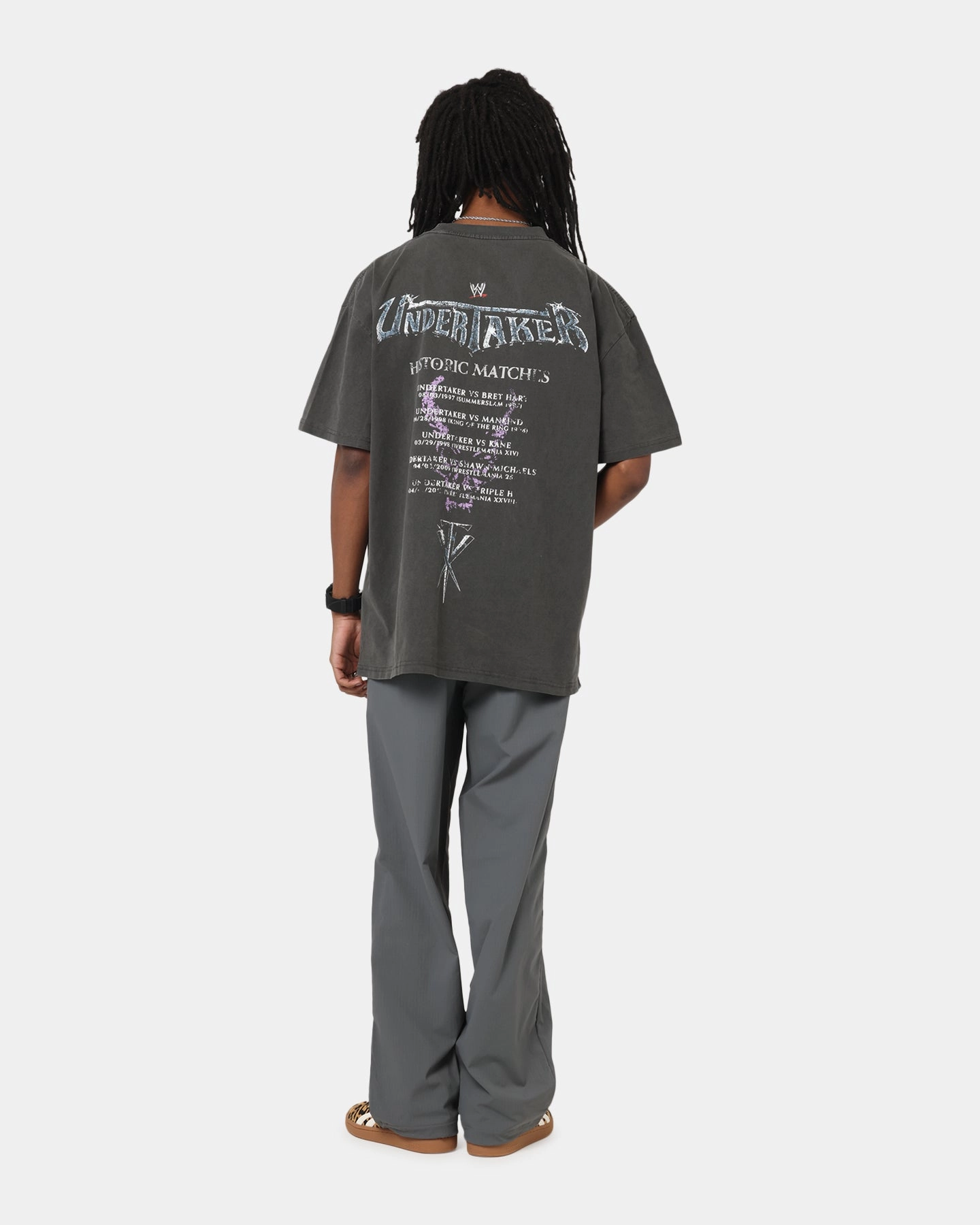 Chill Wear Culture Kings X WWE The Undertaker Summer Slam Heavy T-Shirt Black Wash