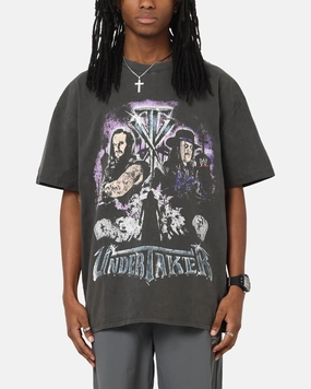 Urban Style Trend Culture Kings X WWE The Undertaker Summer Slam Heavy T-Shirt Black Wash