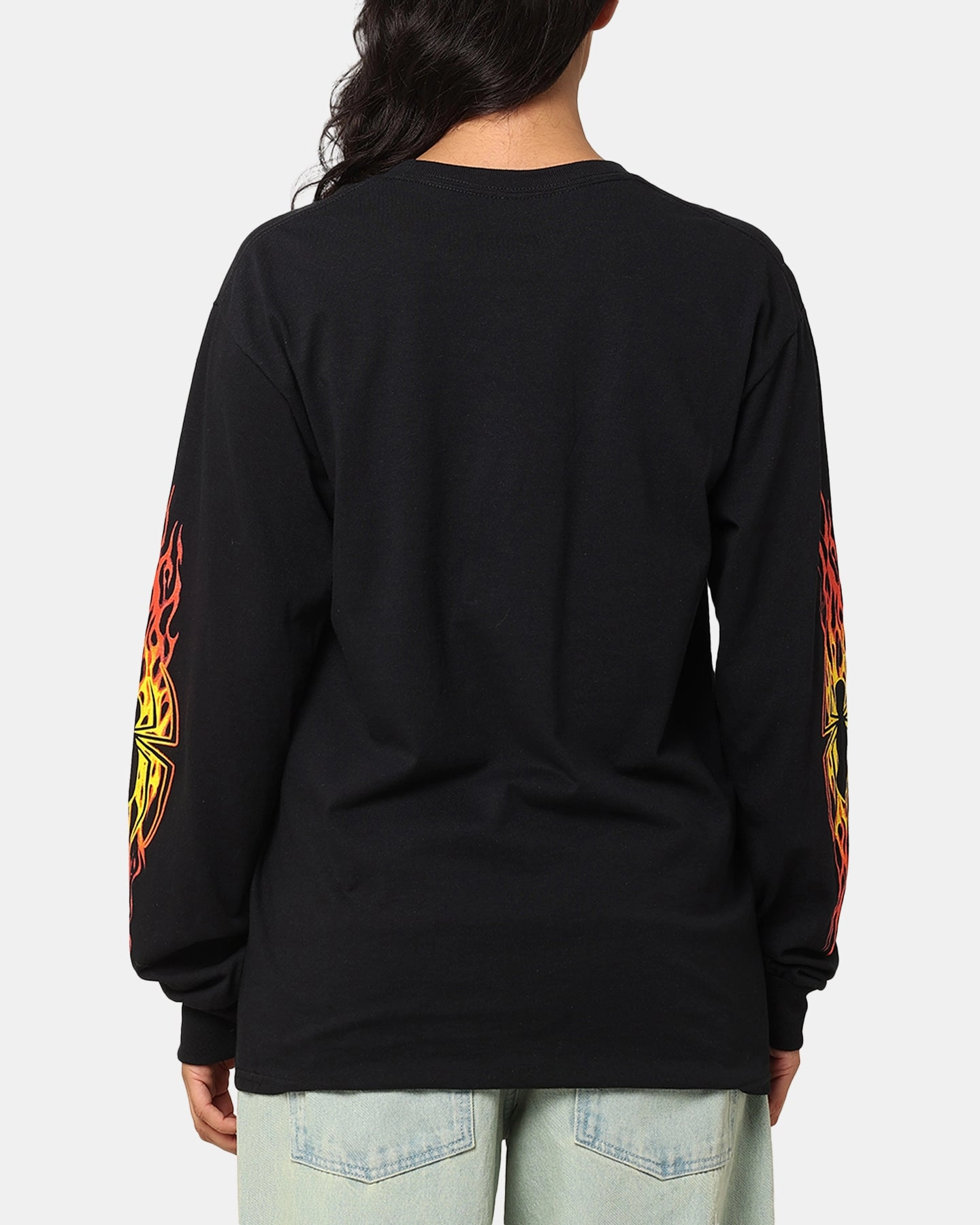 Oeko Tex Certified Goat Crew Marvel Spider-Man Y2K Spidey Long Sleeve T-Shirt Black