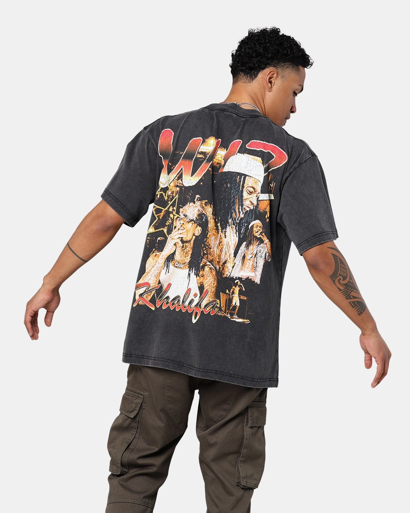 Minimalist Wear ID Supply Wiz Khalifa Smoke T-Shirt Washed Black