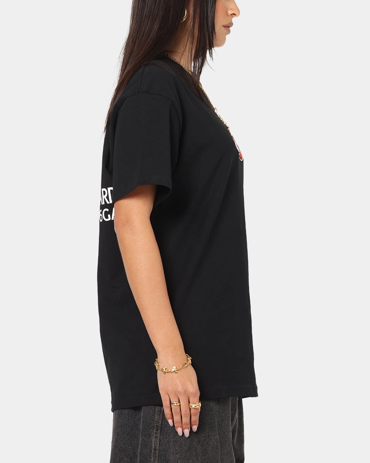 Minimal Style Trend Party fun X-Large Defence T-Shirt Black