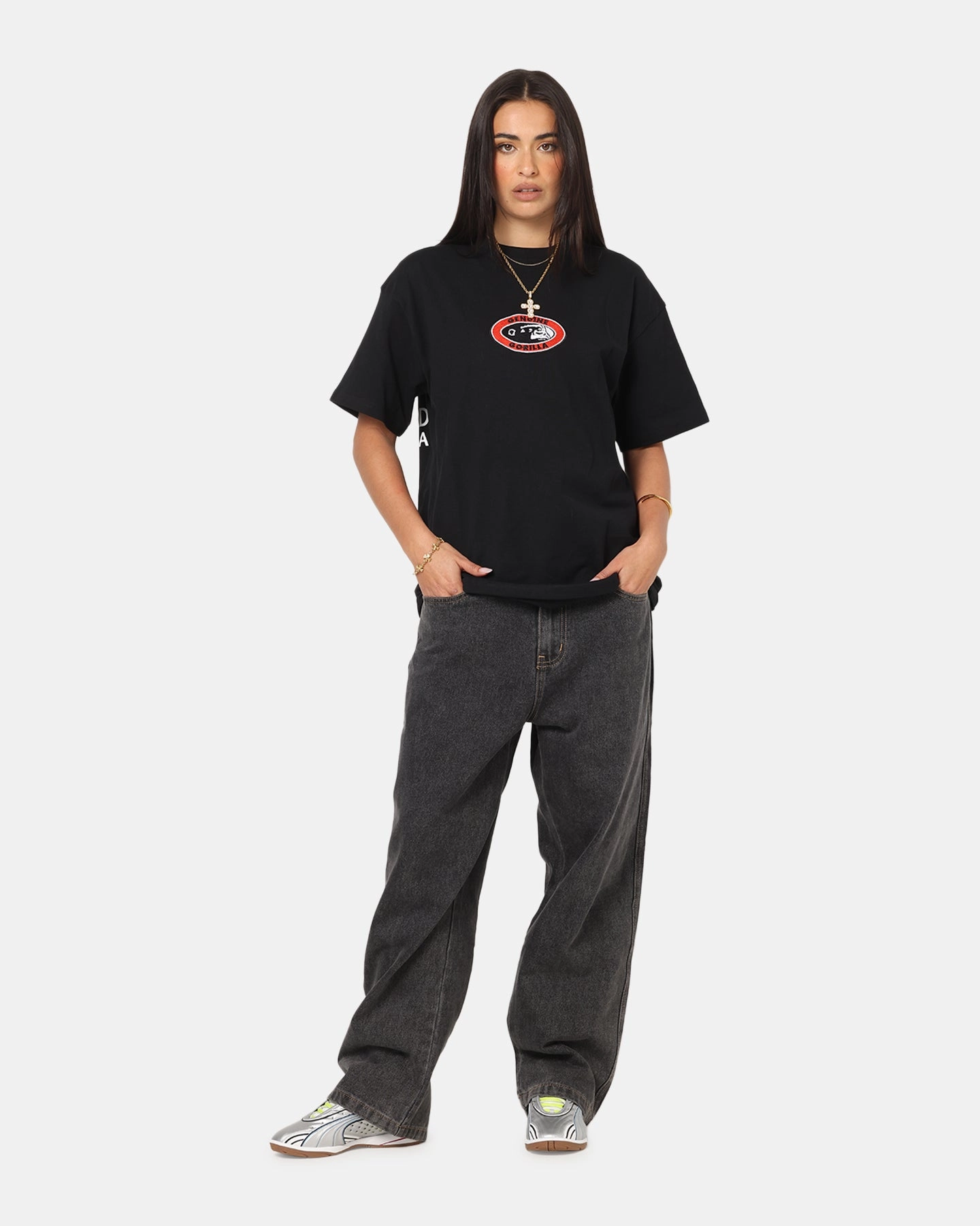 X-Large Defence T-Shirt Black Soft Wearable Linen blend