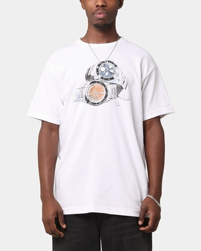 Winter Layer Comfy and Soft Secret Club Timepiece T-Shirt White