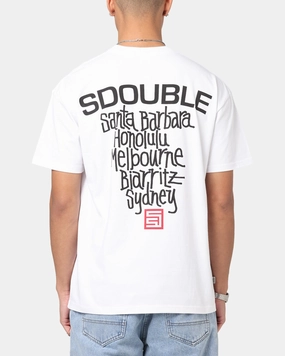 S Double Cities T-Shirt White loose but not baggy