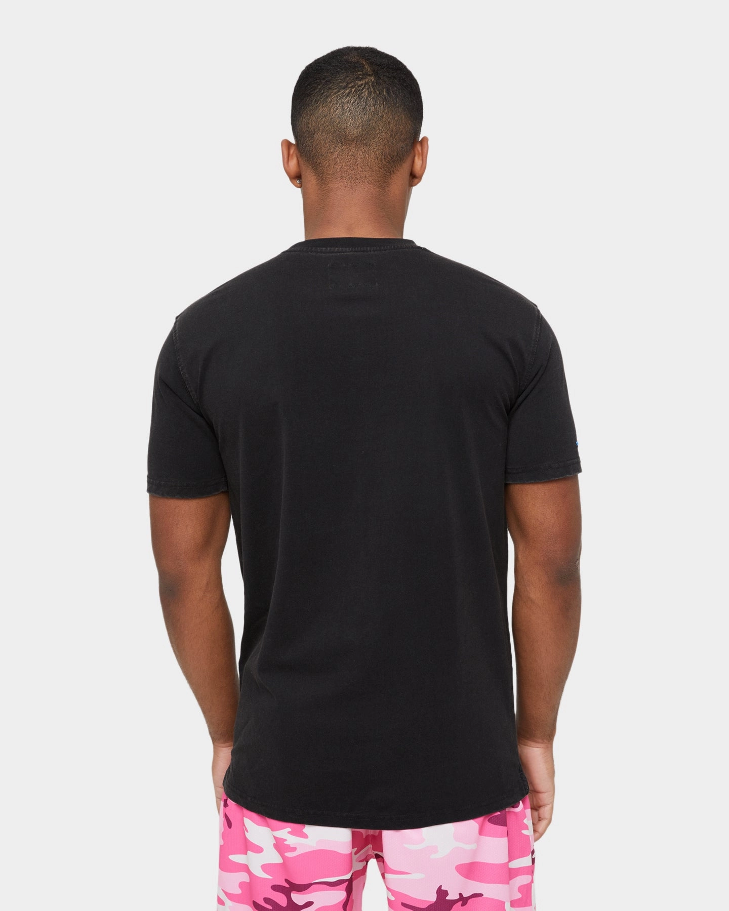 Abstract mystery Carre Skull & Rose Vintage T-Shirt Washed Black