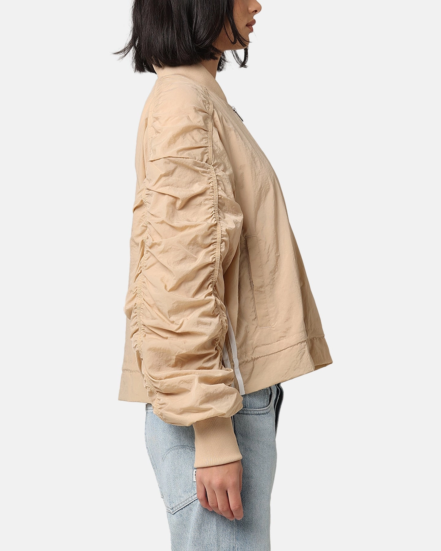 Adidas Women's Light Weight Bomber Jacket Magic Beige suitable for charity events