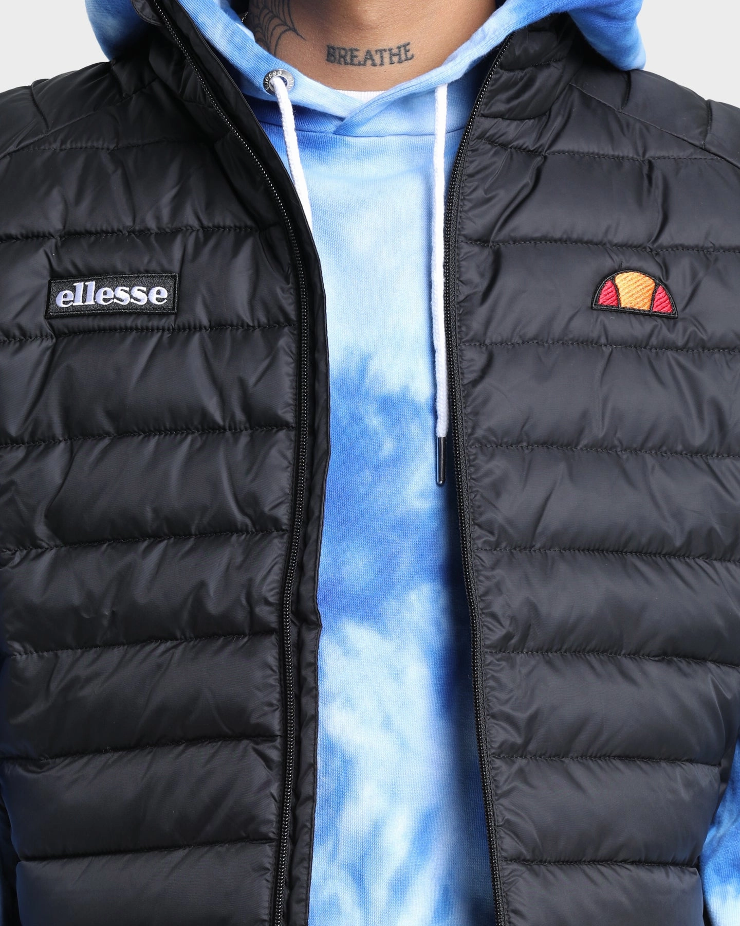 campfire Aftershave Ellesse Bardy Padded Gillet Jacket Black