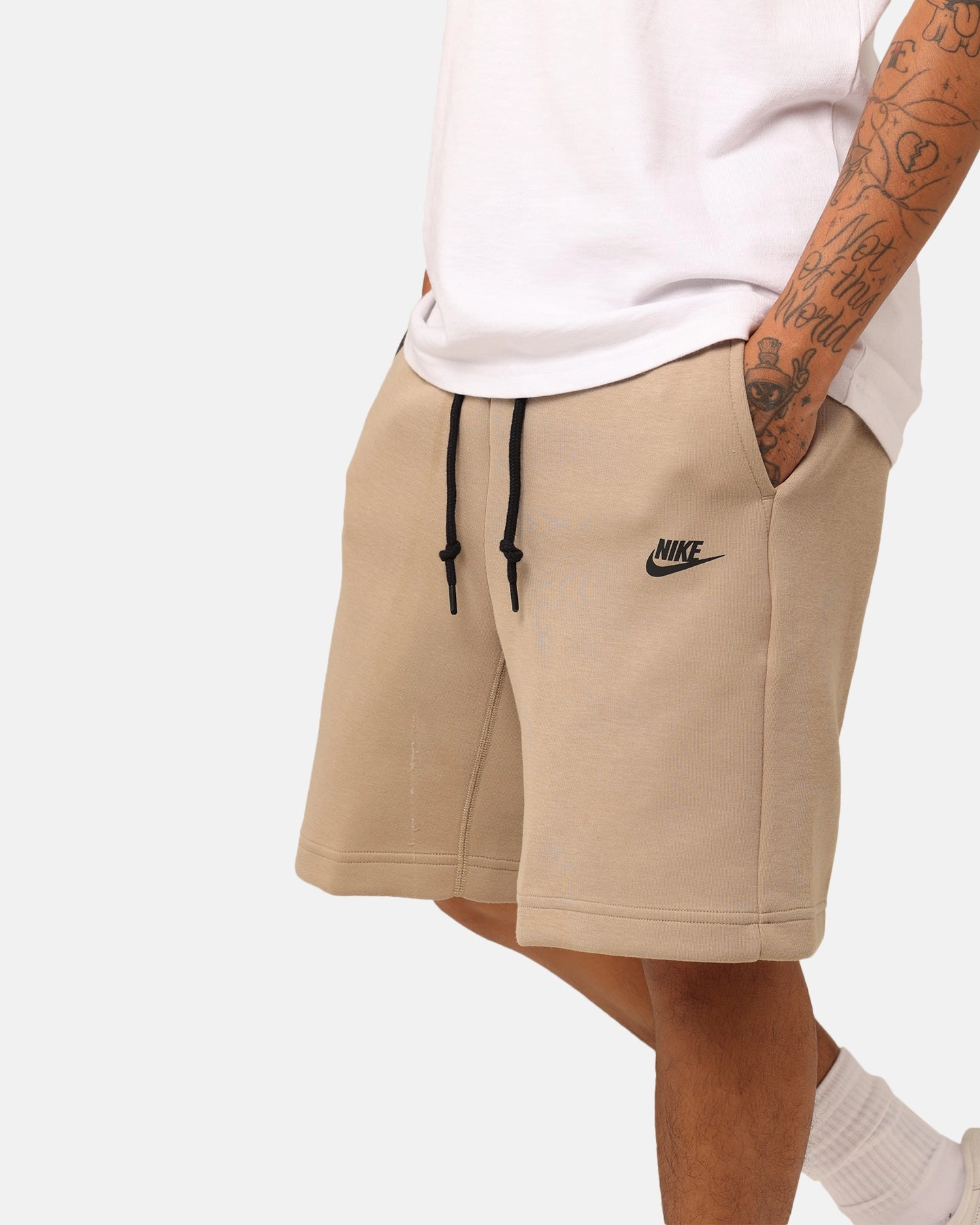 Nike Tech Fleece Shorts Khaki/Black ZipperedSecurity