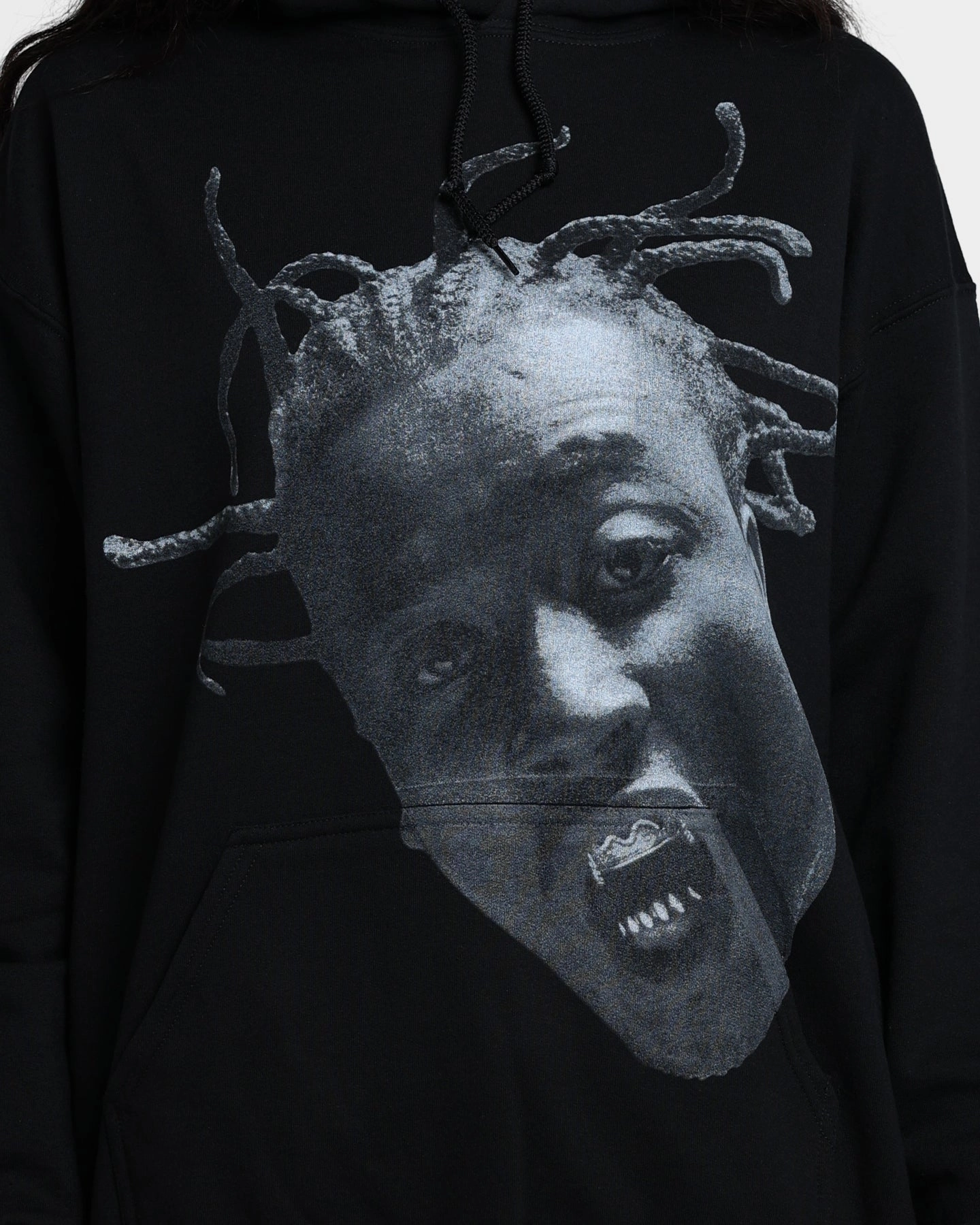 Goat Crew X Ol' Dirty Bastard Big Face Hoodie Black windy