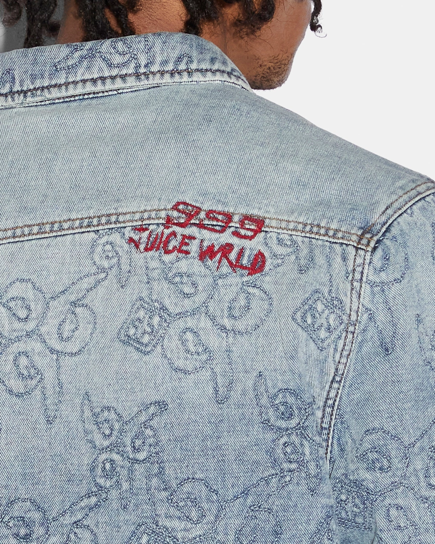 Ksubi X Juice Wrld K9 Stone Quilted Long Sleeve Shirt Denim Fashion Ease