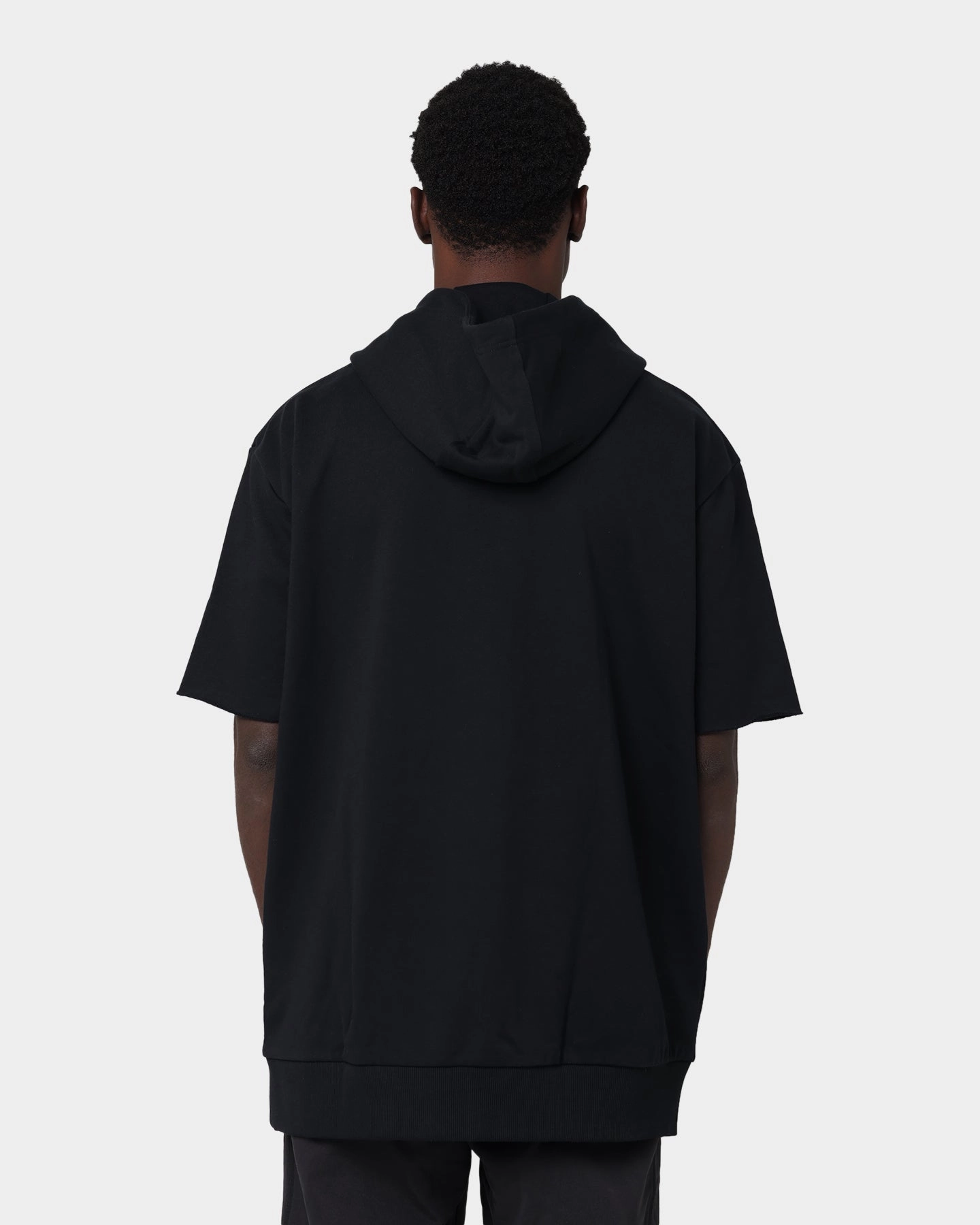 New Era Las Vegas Raiders Oversized Short Sleeve Hoodie Black Moisture wicking