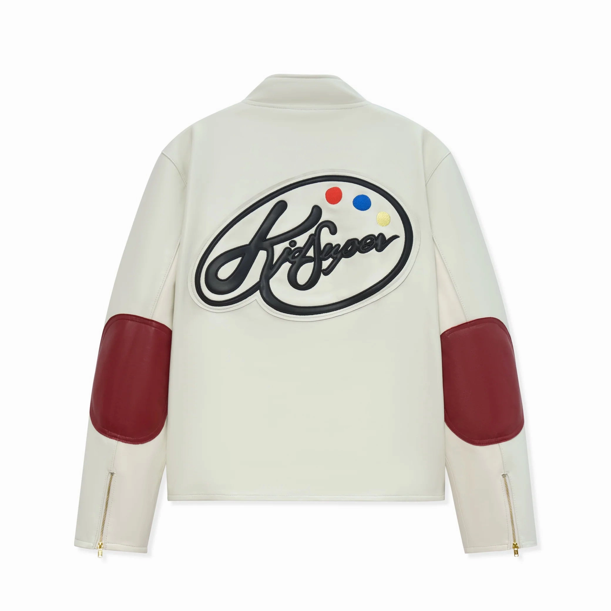 All Weather Protection Kidsuper Paint Palette Moto Jacket 'White'