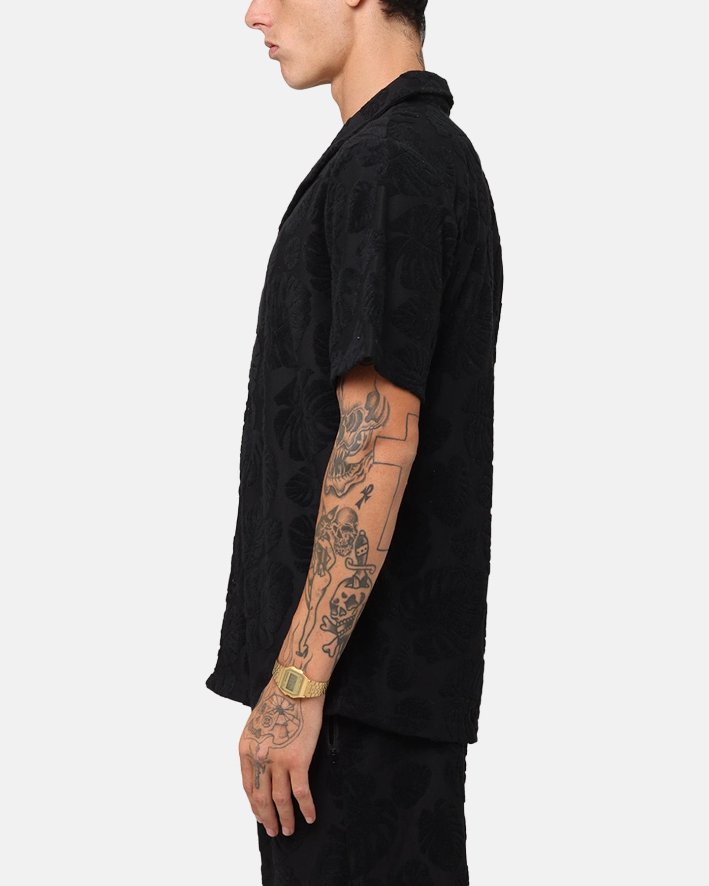 Sleepwear XXIII Dark Amazon Button Up Shirt Black