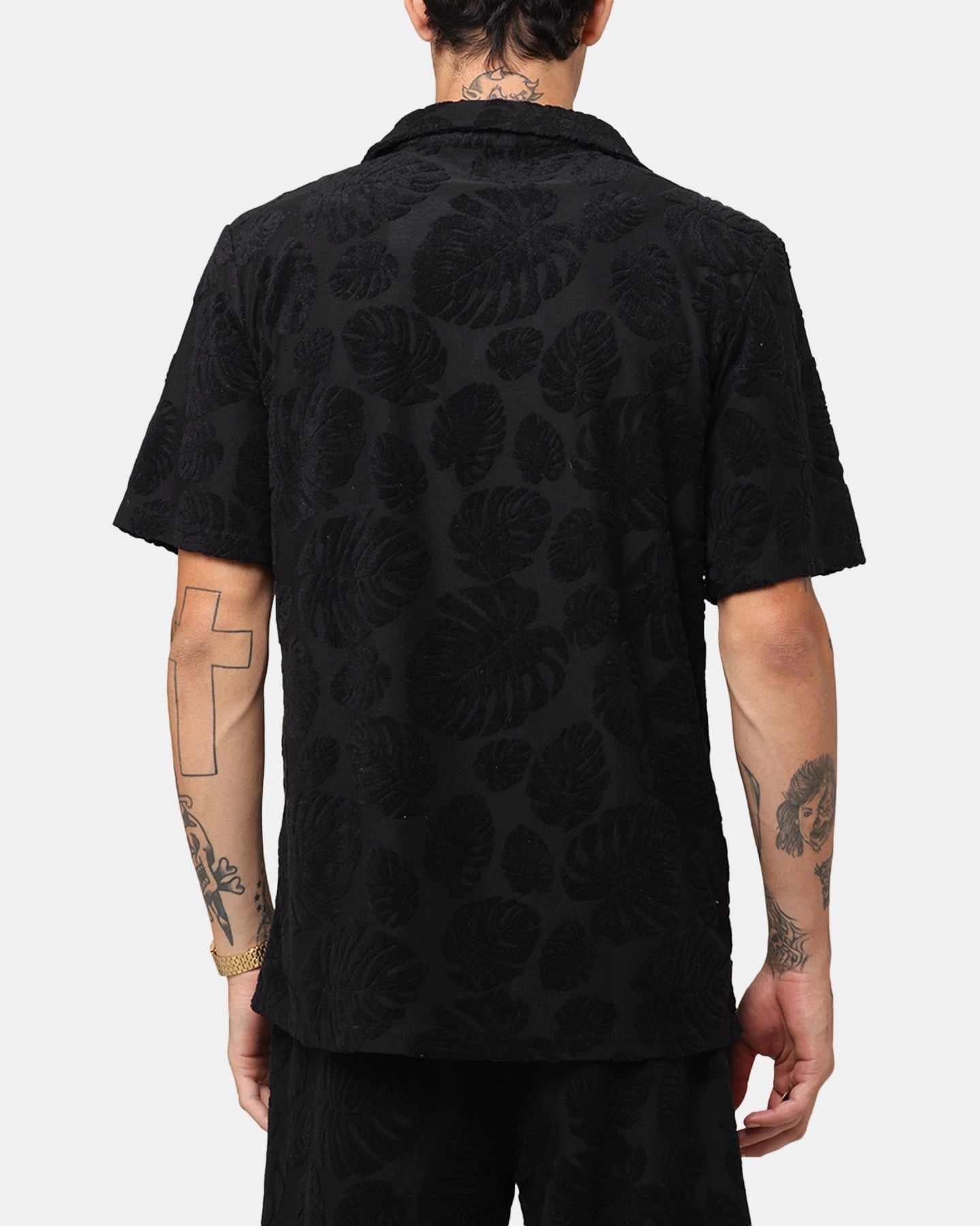 Pullover Design XXIII Dark Amazon Button Up Shirt Black