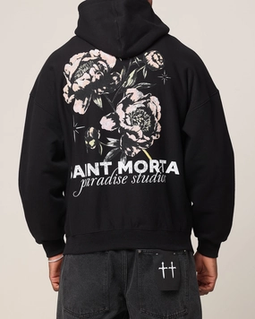 upcycled design Saint Morta Wildflower Hoodie Black