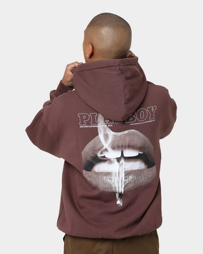 Playboy November 2013 Sepia Hoodie Brown Drop Shoulder Cut Body Mapping Zones