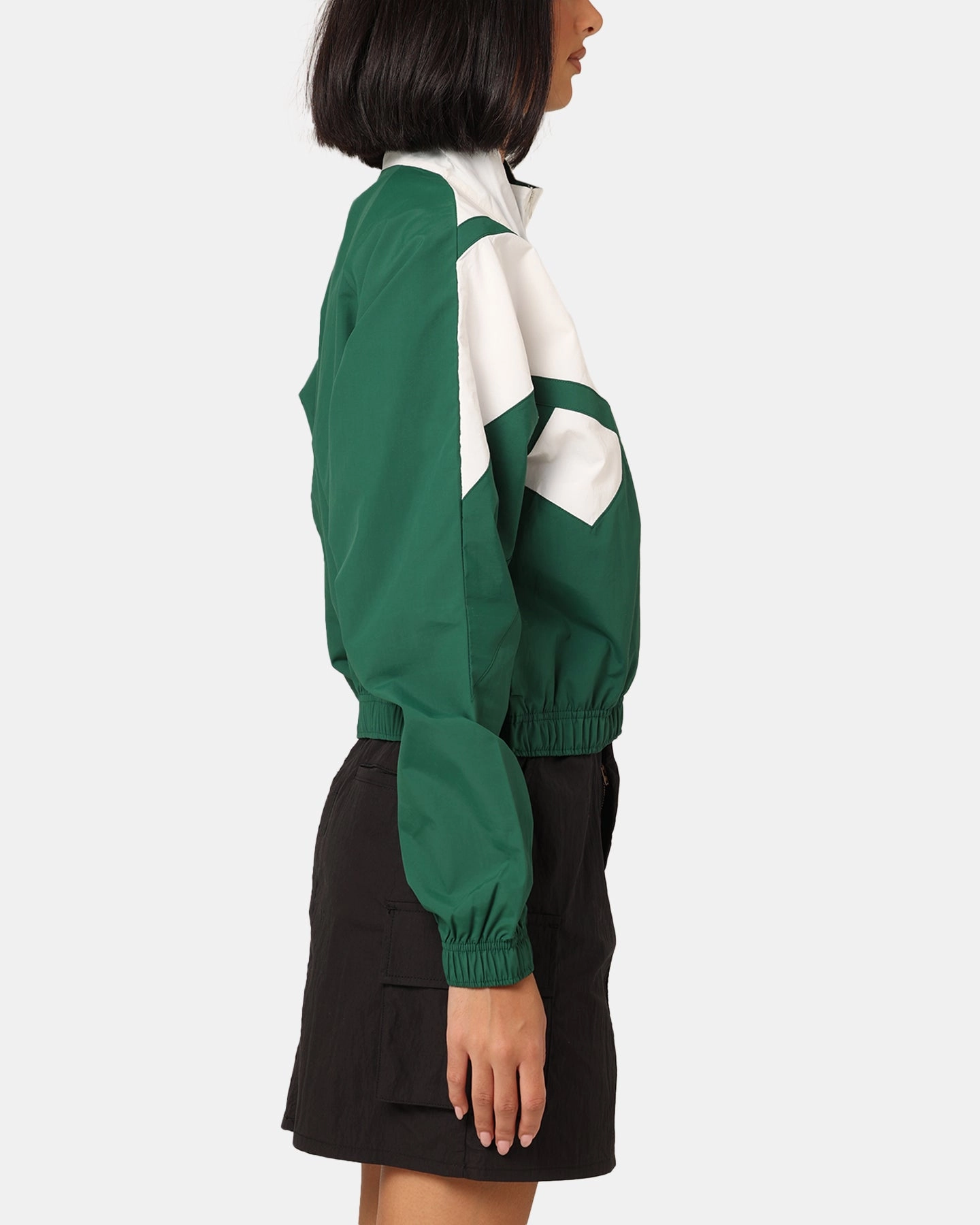Reebok Women's Court Classics Track Top Dark Green Perspective Trend