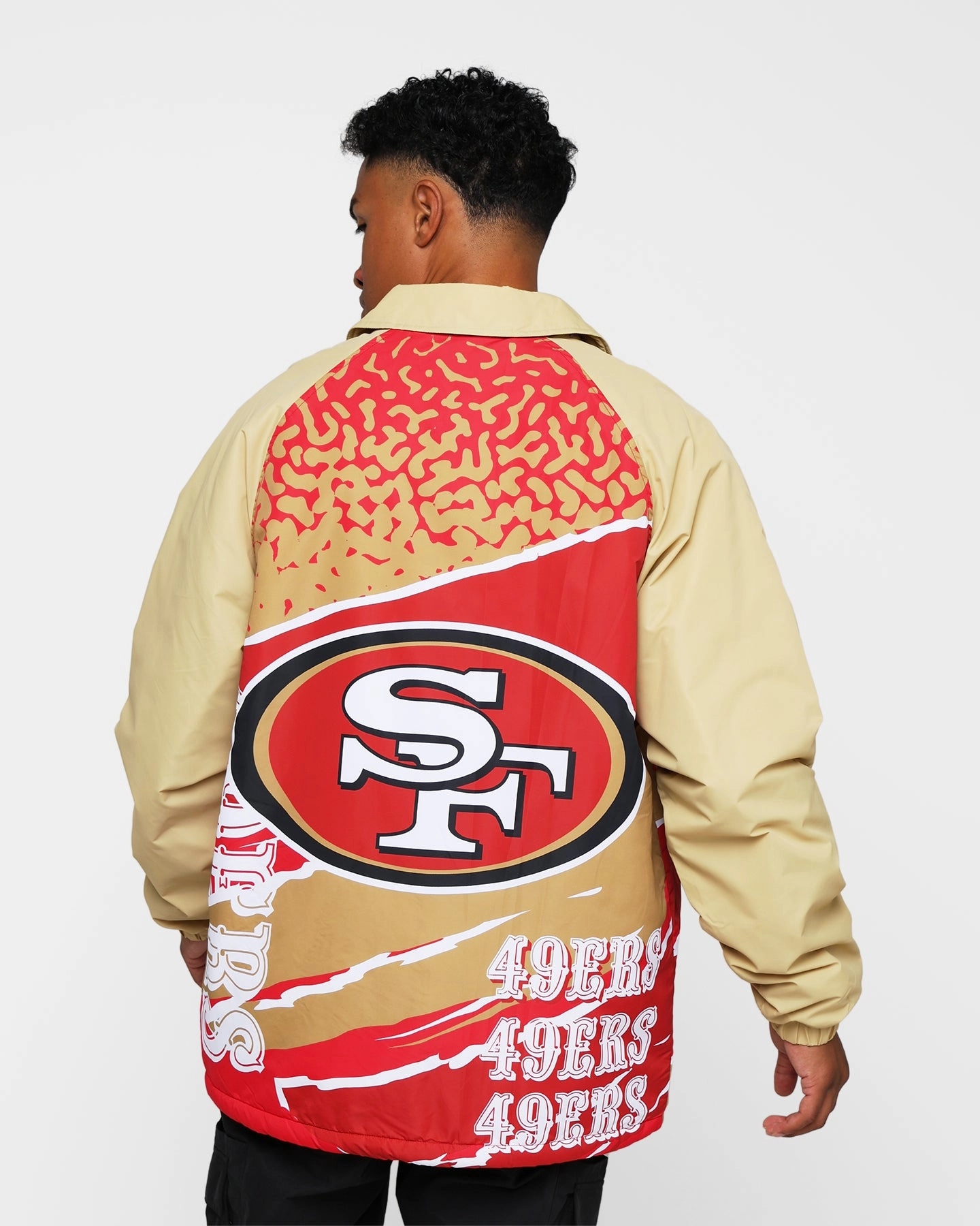 New Era San Francisco 49ers Coach Jacket Red swimmers