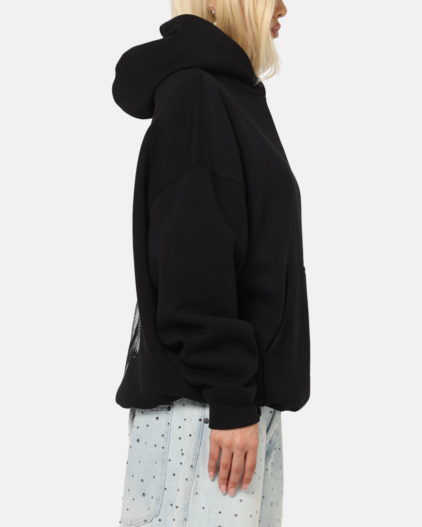 Alarm Relax Shell Saint Morta Redemption Boxy Hoodie Black