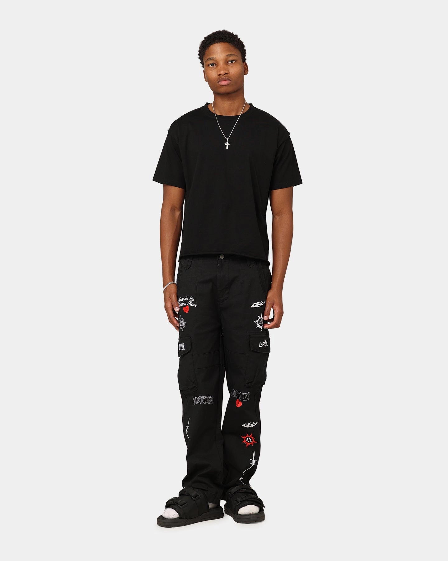 Quick Move Quick Motion Loiter Sketch Cargo Pants Black