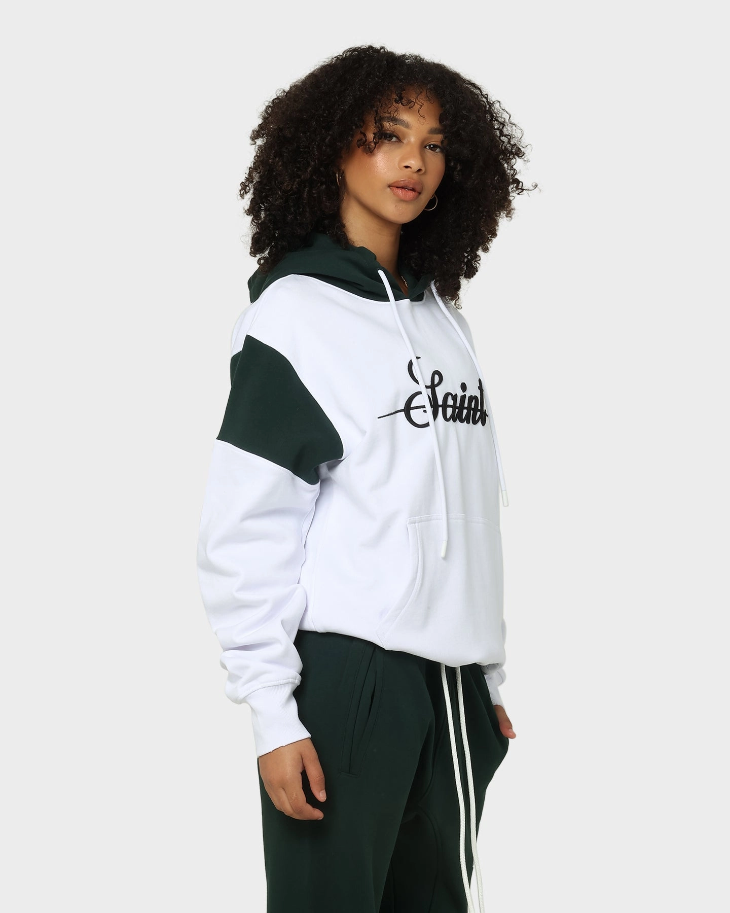 Saint Morta Saviour Hoodie White/Stadium Green Cruise