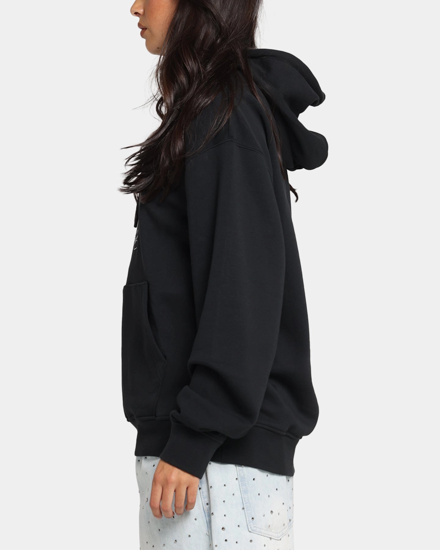 Jordan Essentials Loopback Fleece Pullover Hoodie Black/Red Project suitable for summer sports
