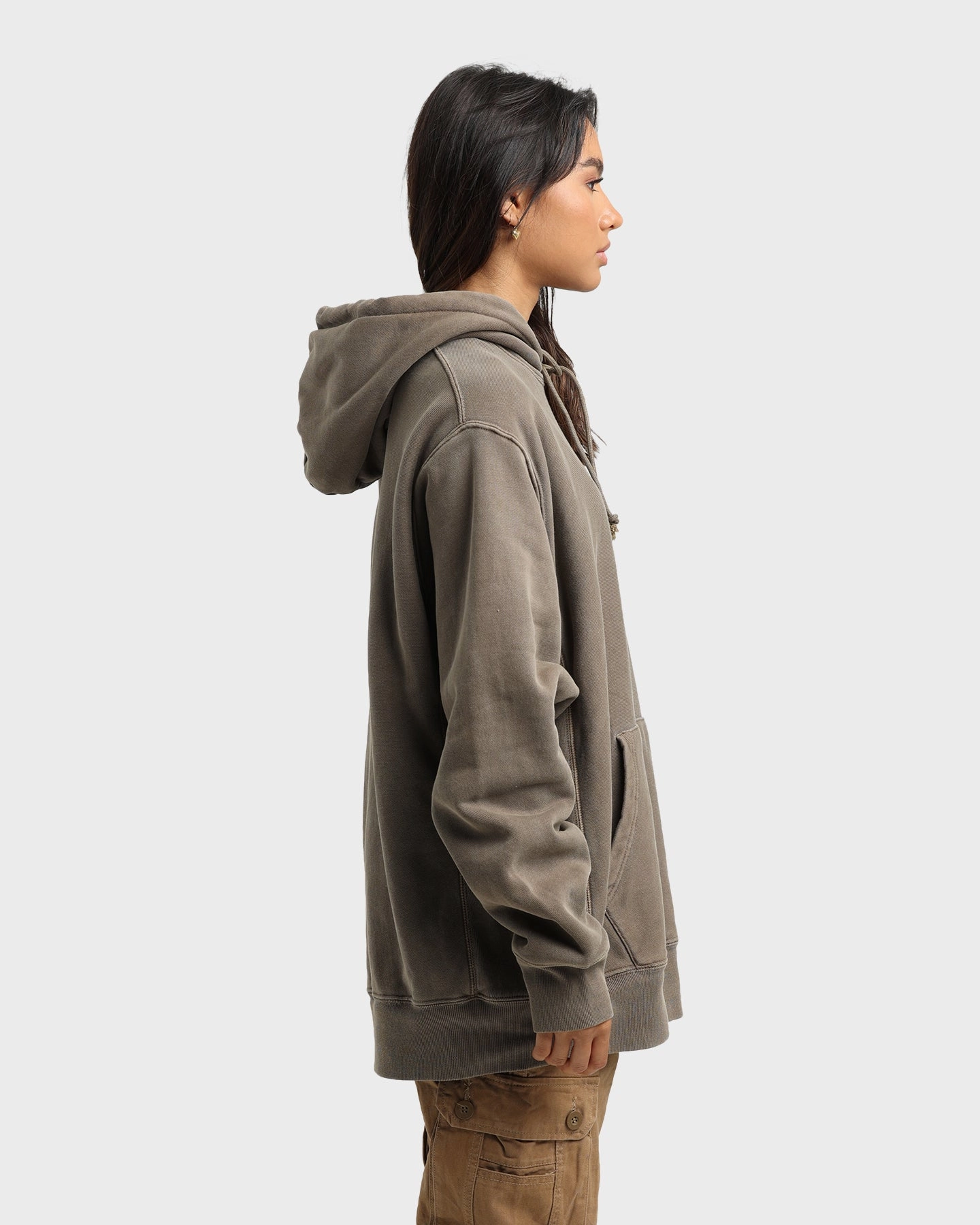 Champion Reverse Weave Garm Dye Hoodie Latte Brown Supply Surprise