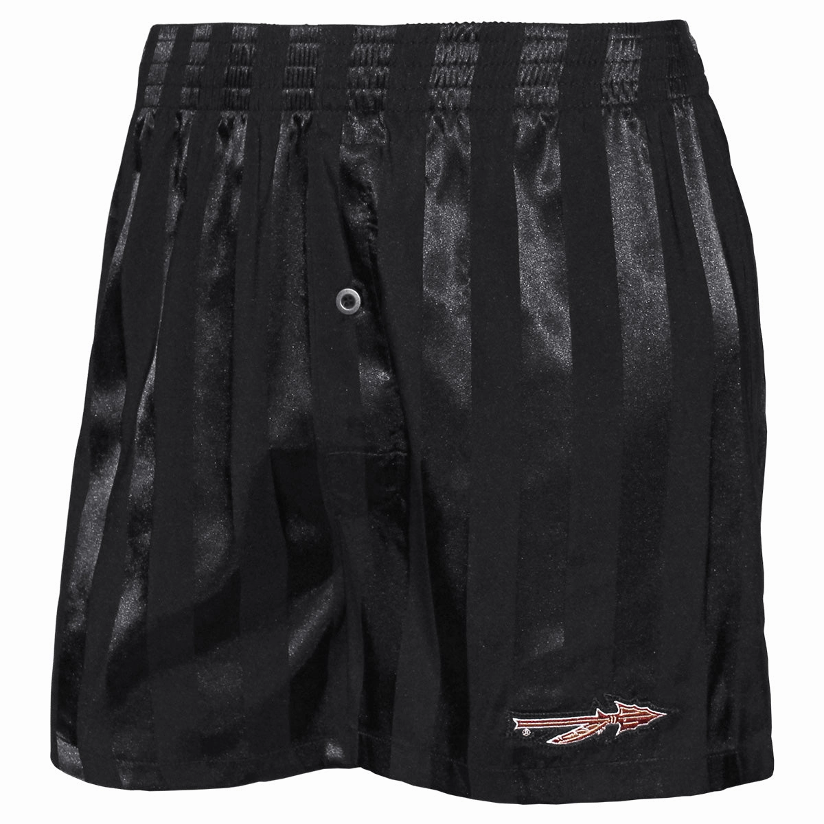 Concept Sports Men's Spear Logo Satin Boxer - Black Lightweight DurableBartack