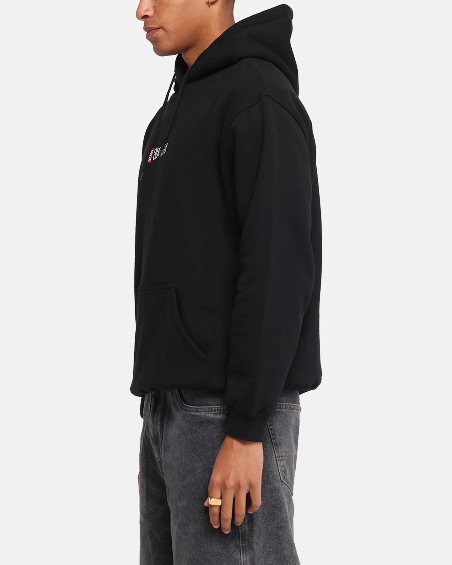 mid range market users high - precision S Double S-Cube Block Hoodie Black