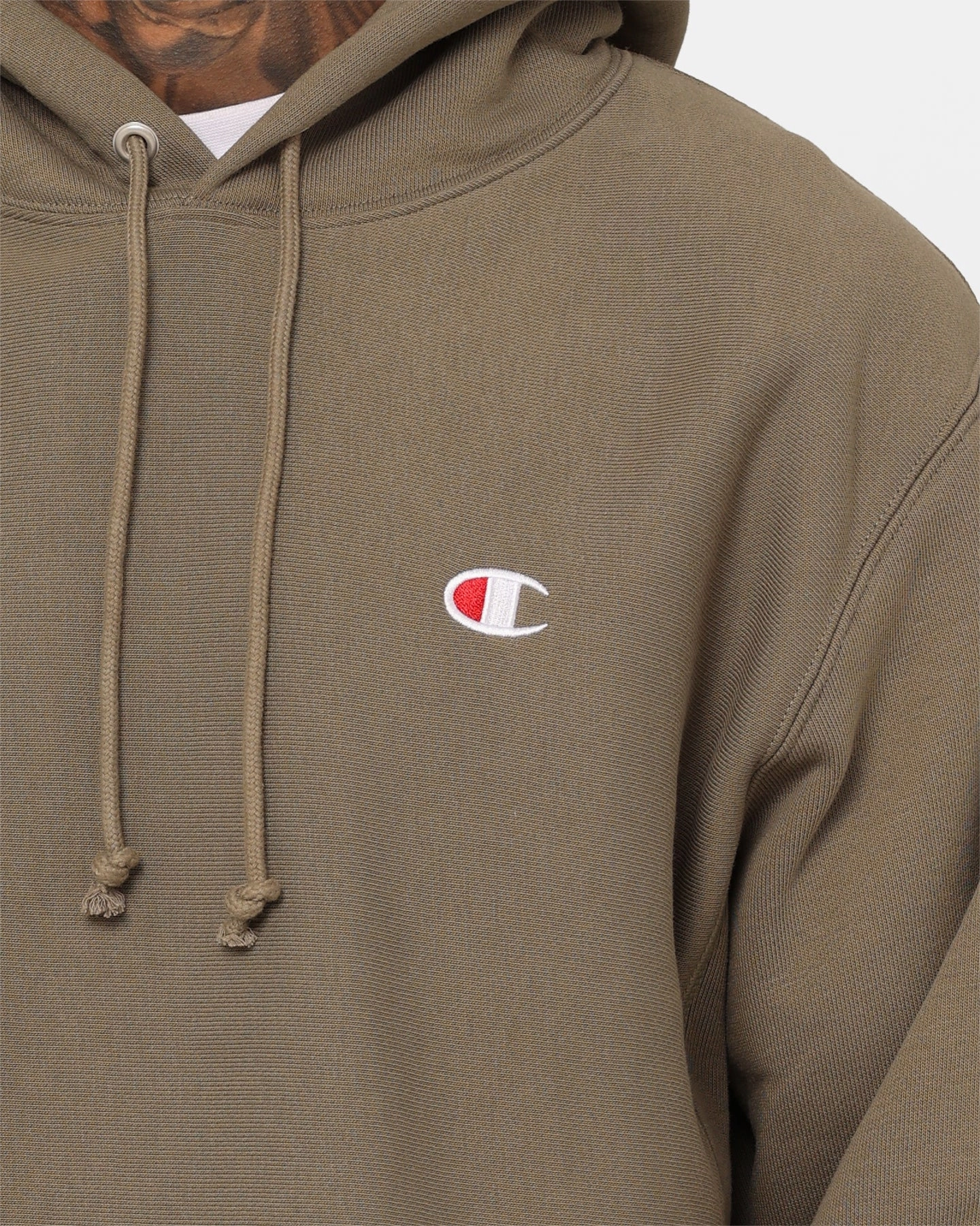 Champion Reverse Weave Small C Hoodie Lady Fern Smart Core Utility