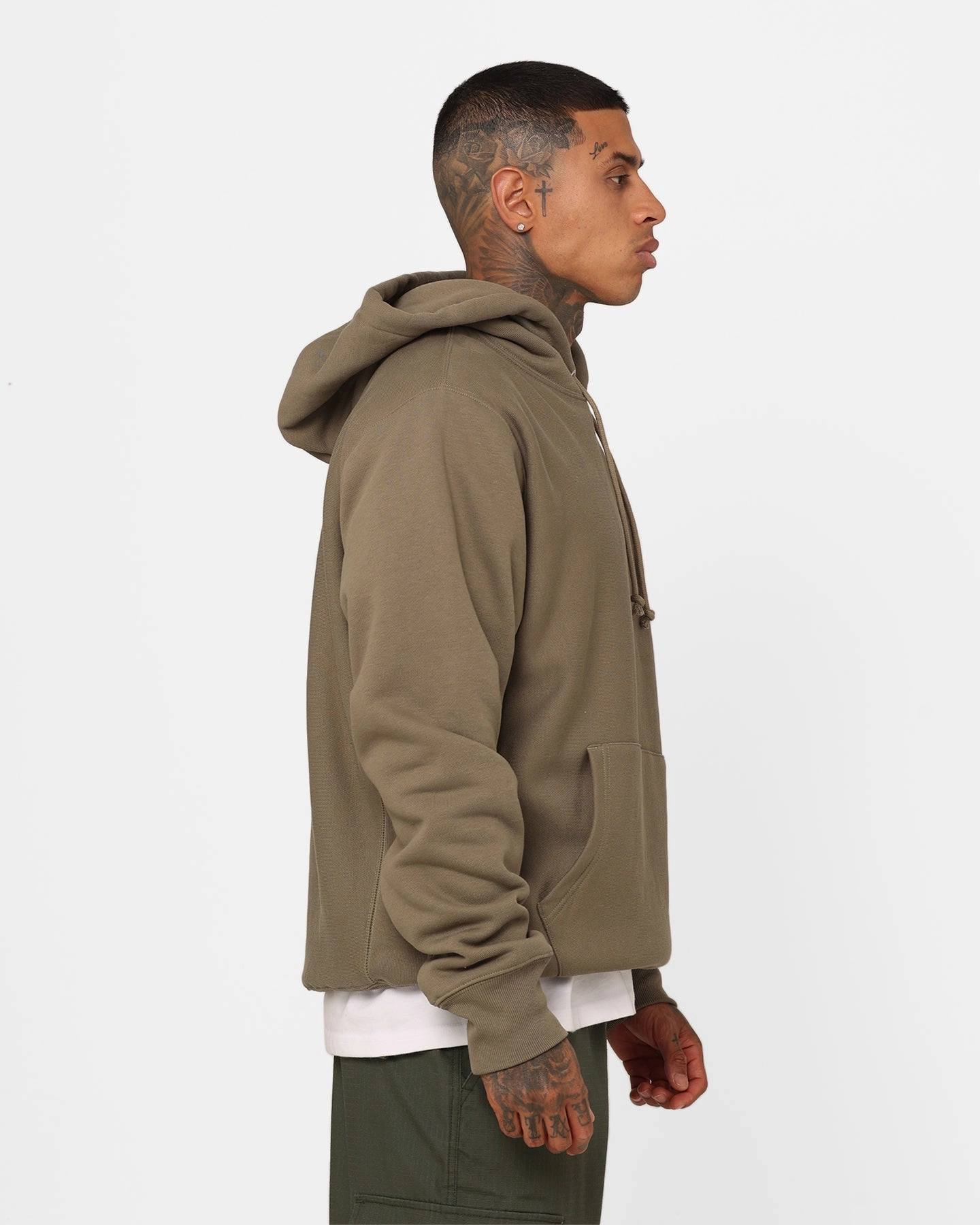 Help Champion Reverse Weave Small C Hoodie Lady Fern