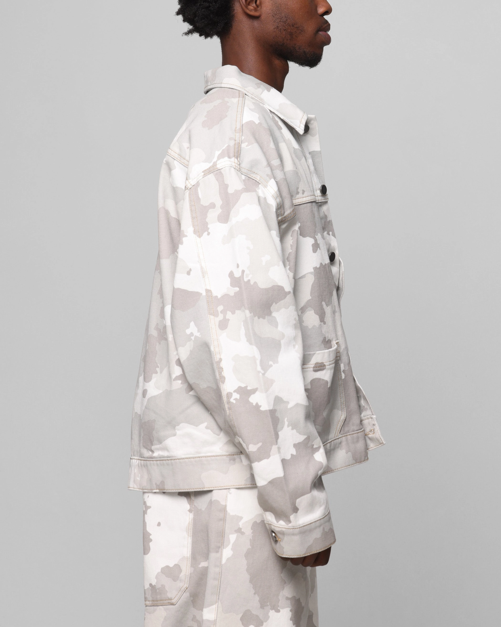 Insulated Layer Cozy Jacket Loiter Prestige Denim Jacket Snow Camo
