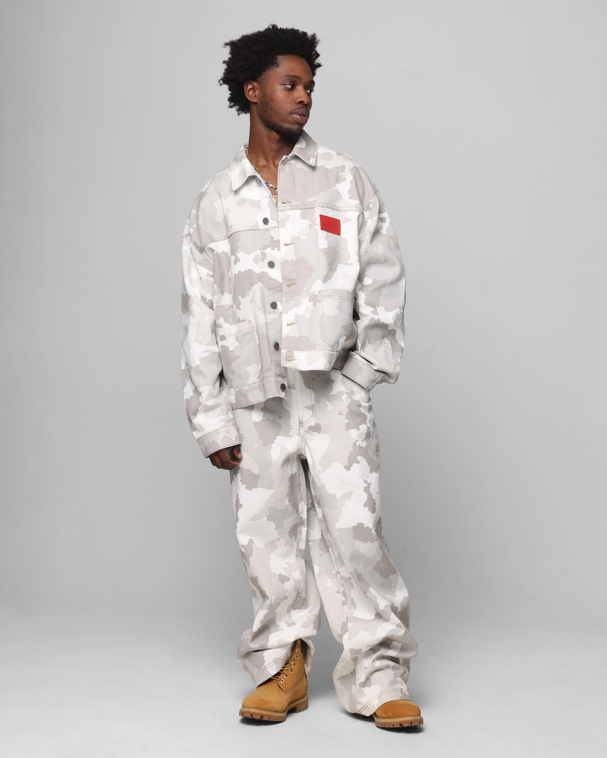 Perfection High Quality Loiter Prestige Denim Jacket Snow Camo