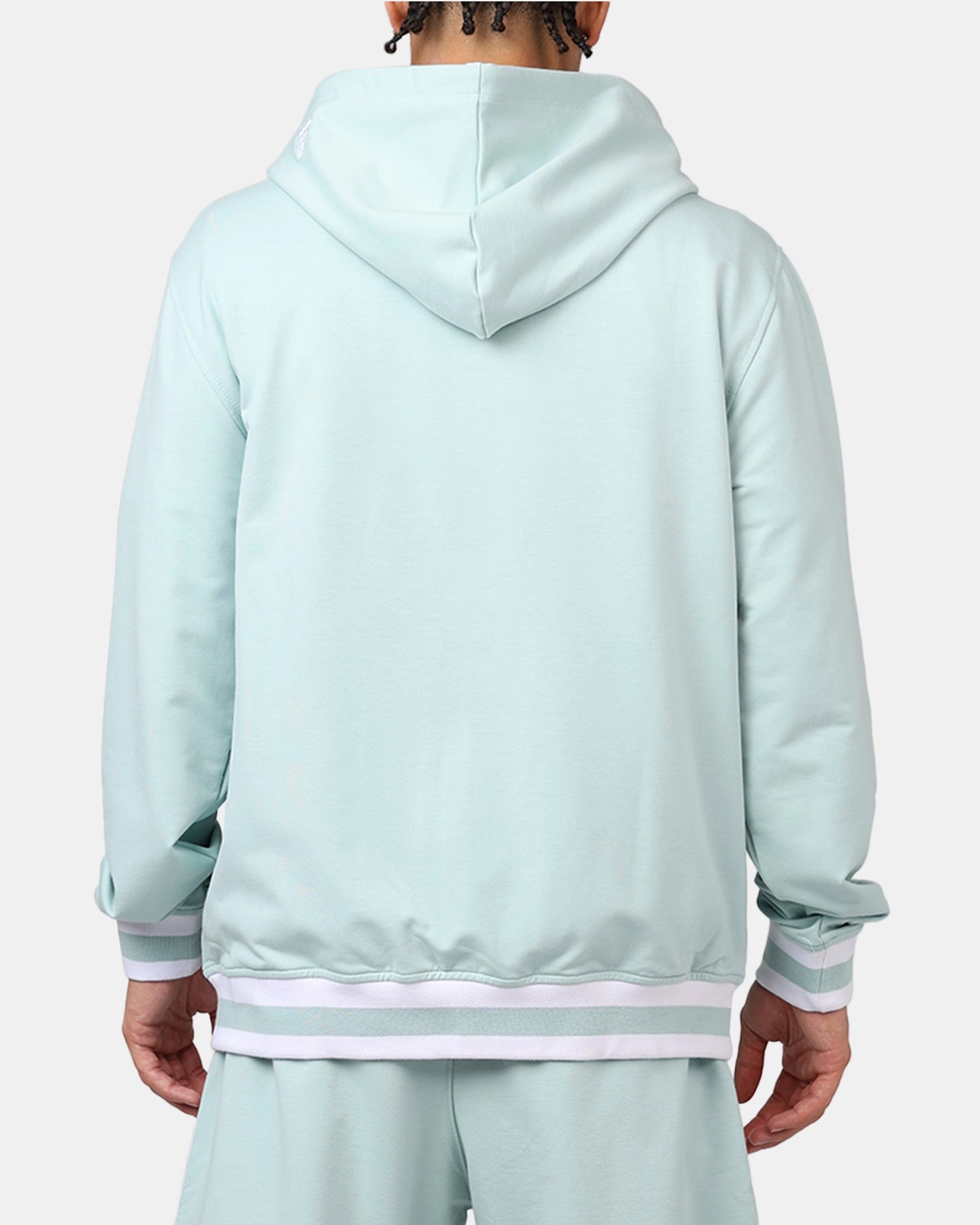student Heavy Duty New Era Los Angeles Dodgers 'Logo Select Mint' Full Zip Hoodie Mint/White