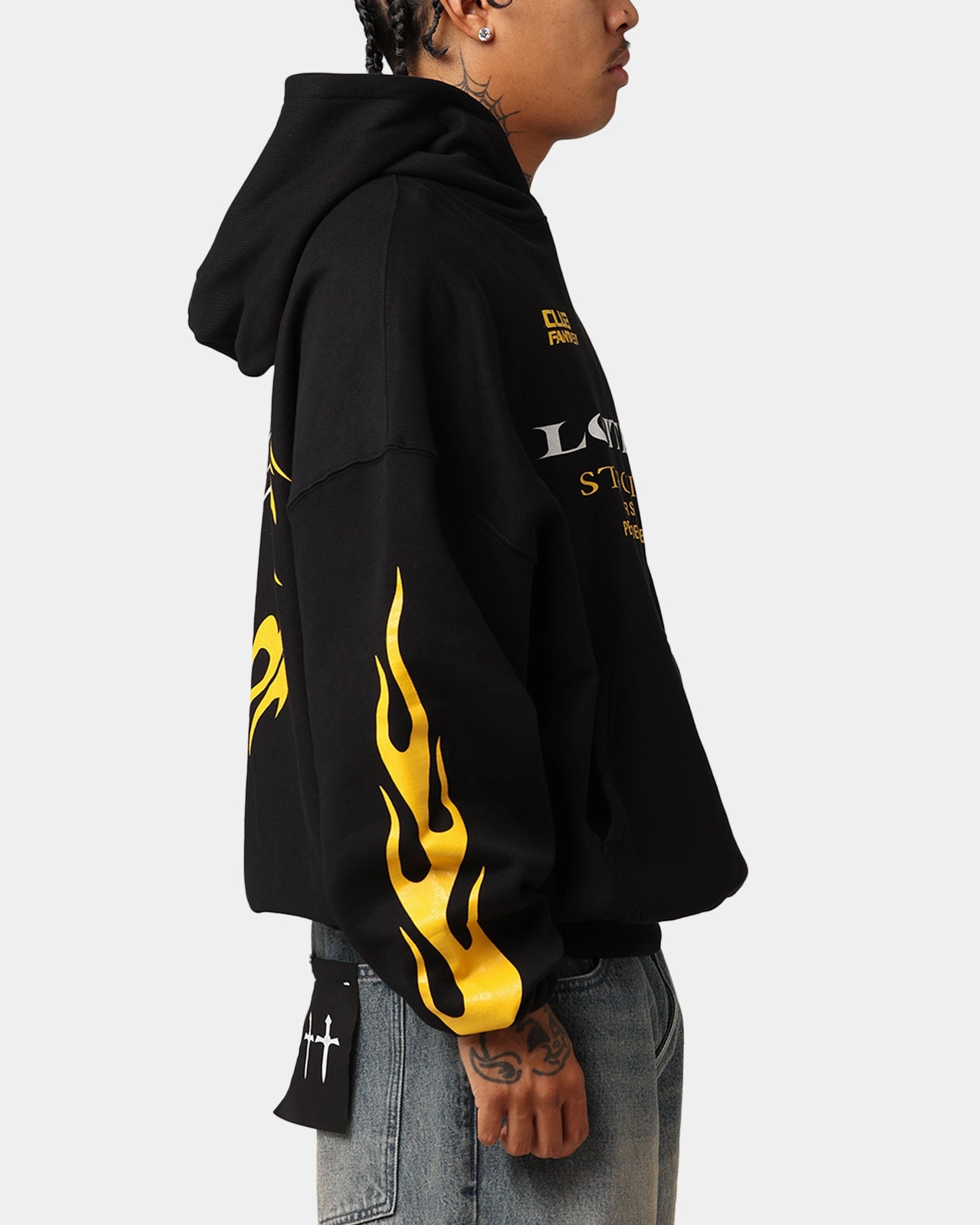 kids Loiter Star Child Hoodie Black