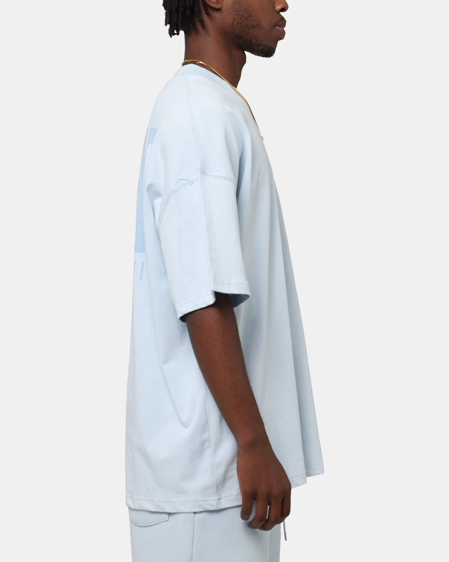 Carre Premium Essentials T-Shirt Baby Blue NonRestrictive Cut Essential Comfort