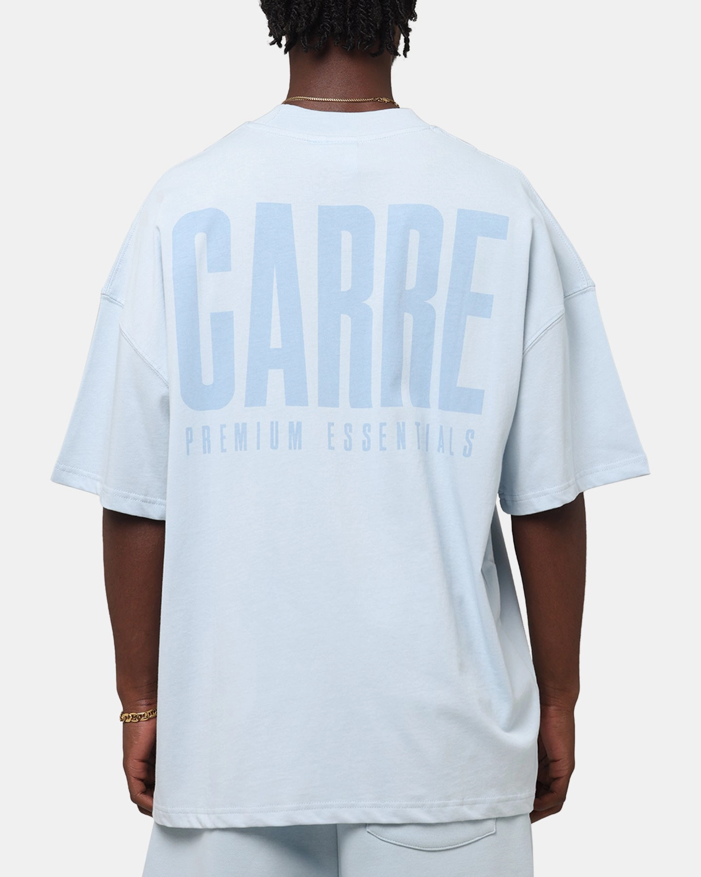 Carre Premium Essentials T-Shirt Baby Blue Anti Pilling Finish NonRestrictive Cut