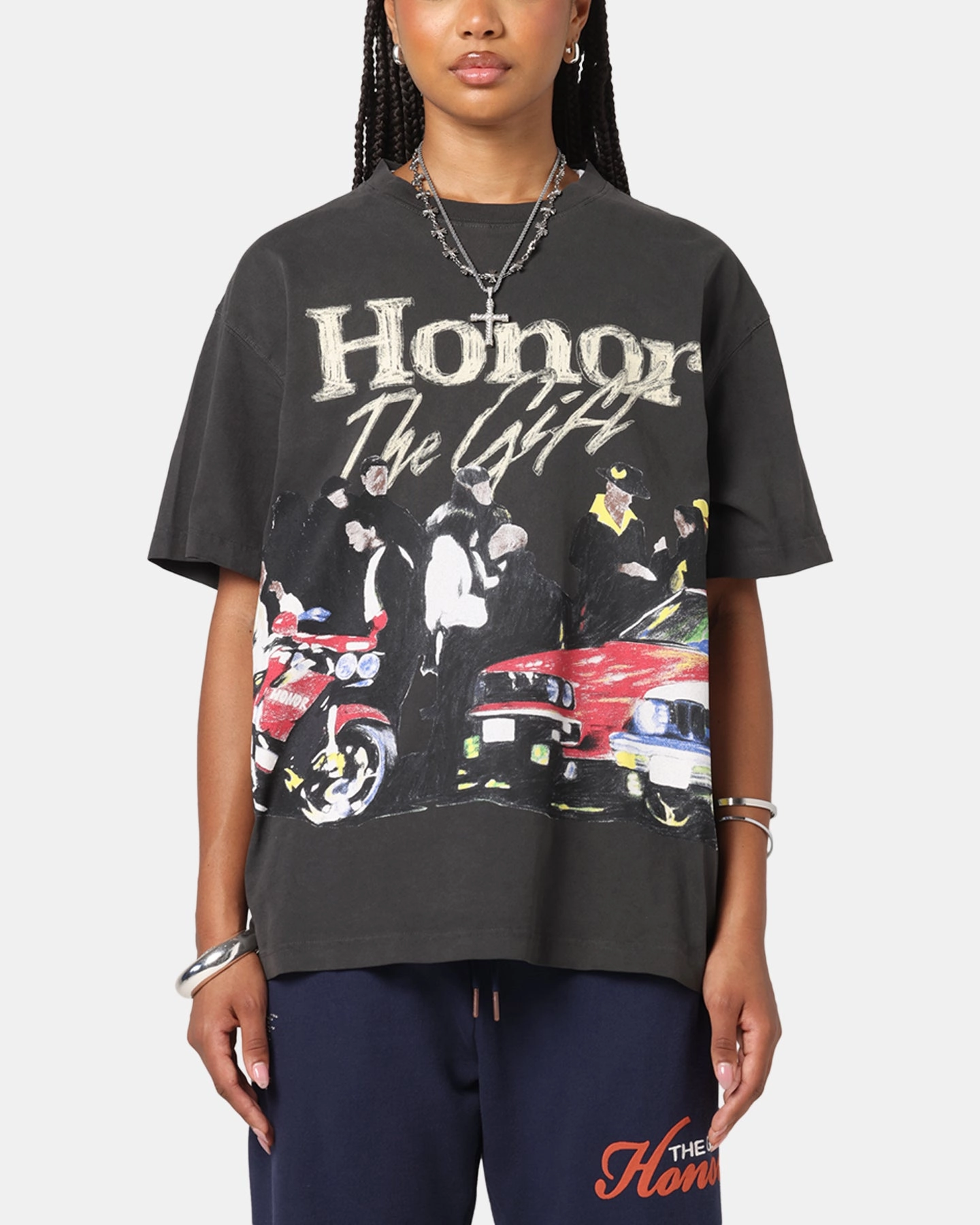 Honor The Gift Shift T-Shirt Black Tear Resistant