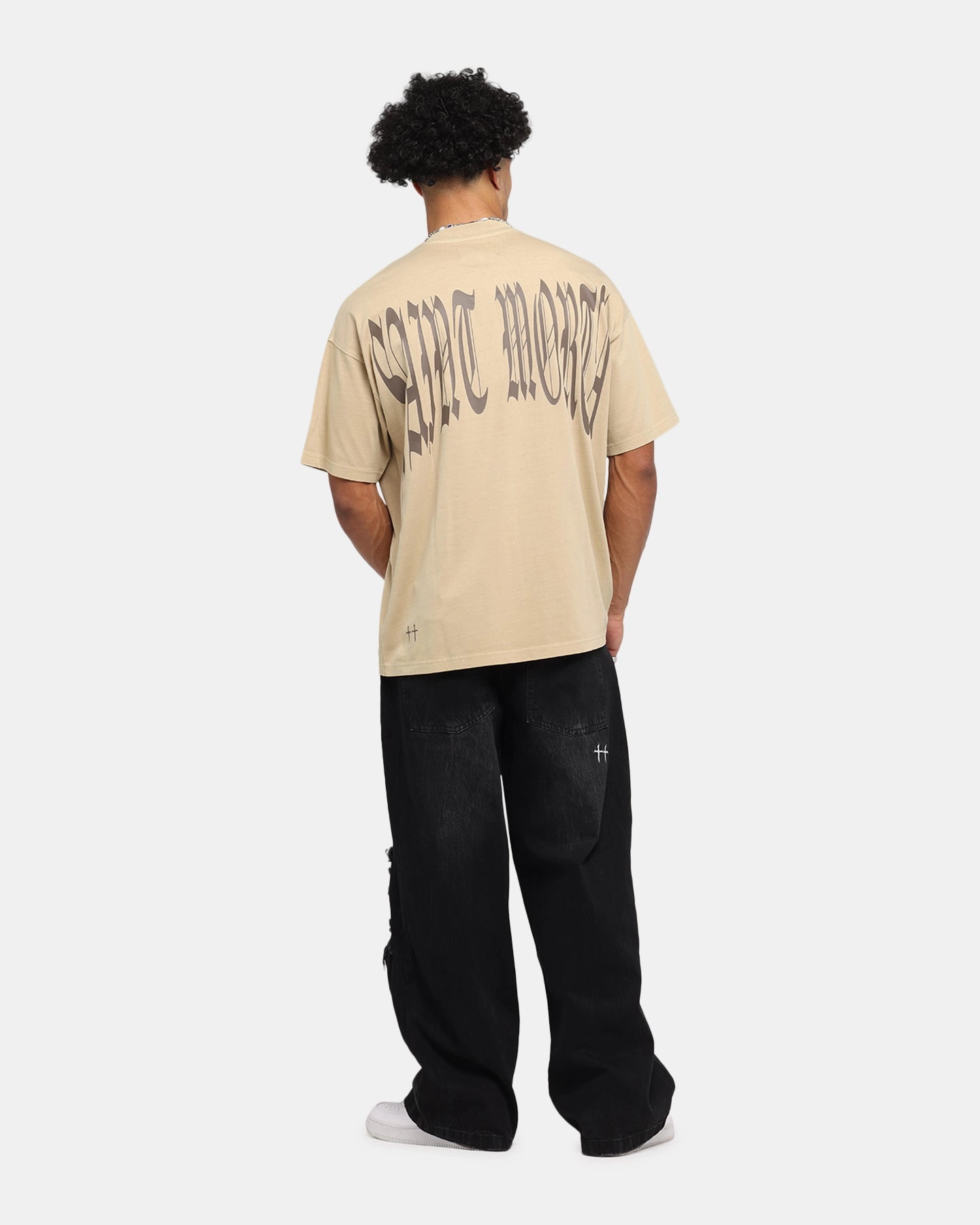 Saint Morta Vill Park Boxy T-Shirt Pigment Stone Ribbed Neckline