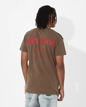Saint Morta Legacy Lafayette T-Shirt Vintage Brown Smooth Neckline Daily Comfort Style