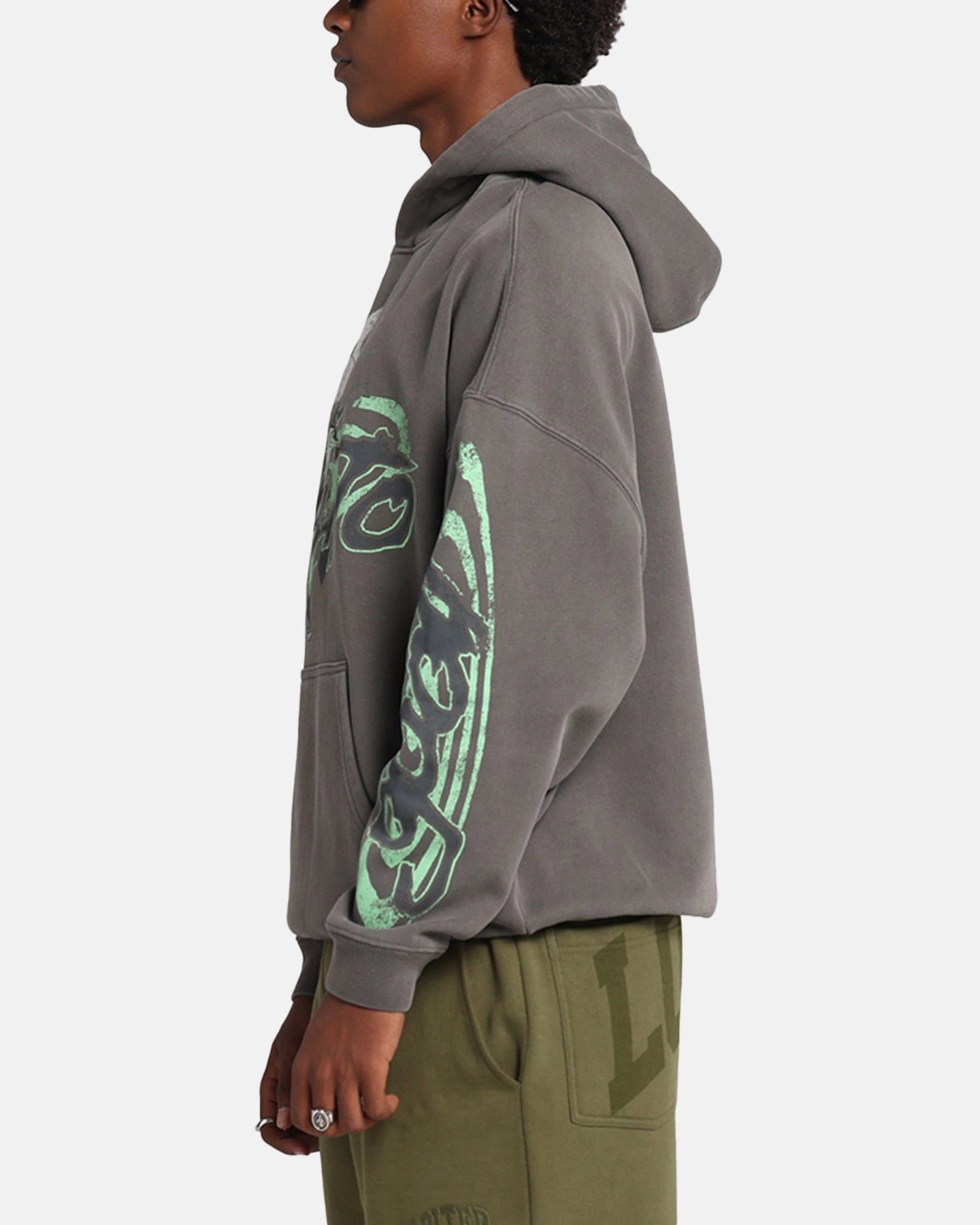 low - pressure environment 4 Way Stretch Fabric Goat Crew X Naruto Sage Mode Premium Hoodie Washed Charcoal