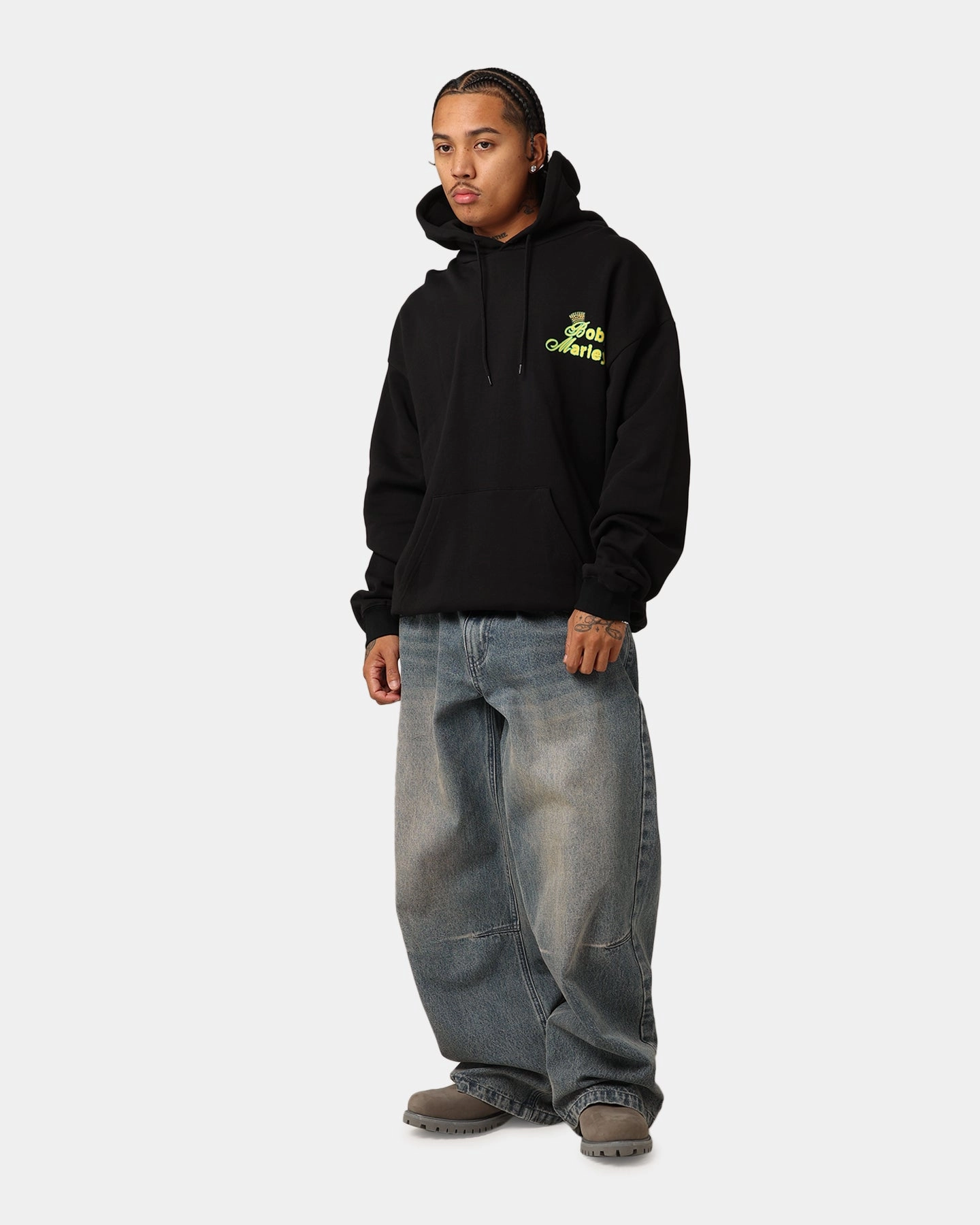 middle aged people Facilitate Bob Marley Smile Jamaica Hoodie Black