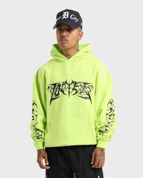 Loiter Anarchy Hoodie Neon Green suitable for work commutes