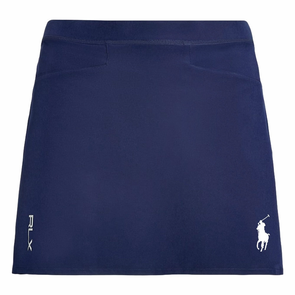 Ralph Lauren Aim 4-Way Stretch 15" Solid Golf Skort Refined Navy - FW24 Women Mood Outfit Crisp Finish