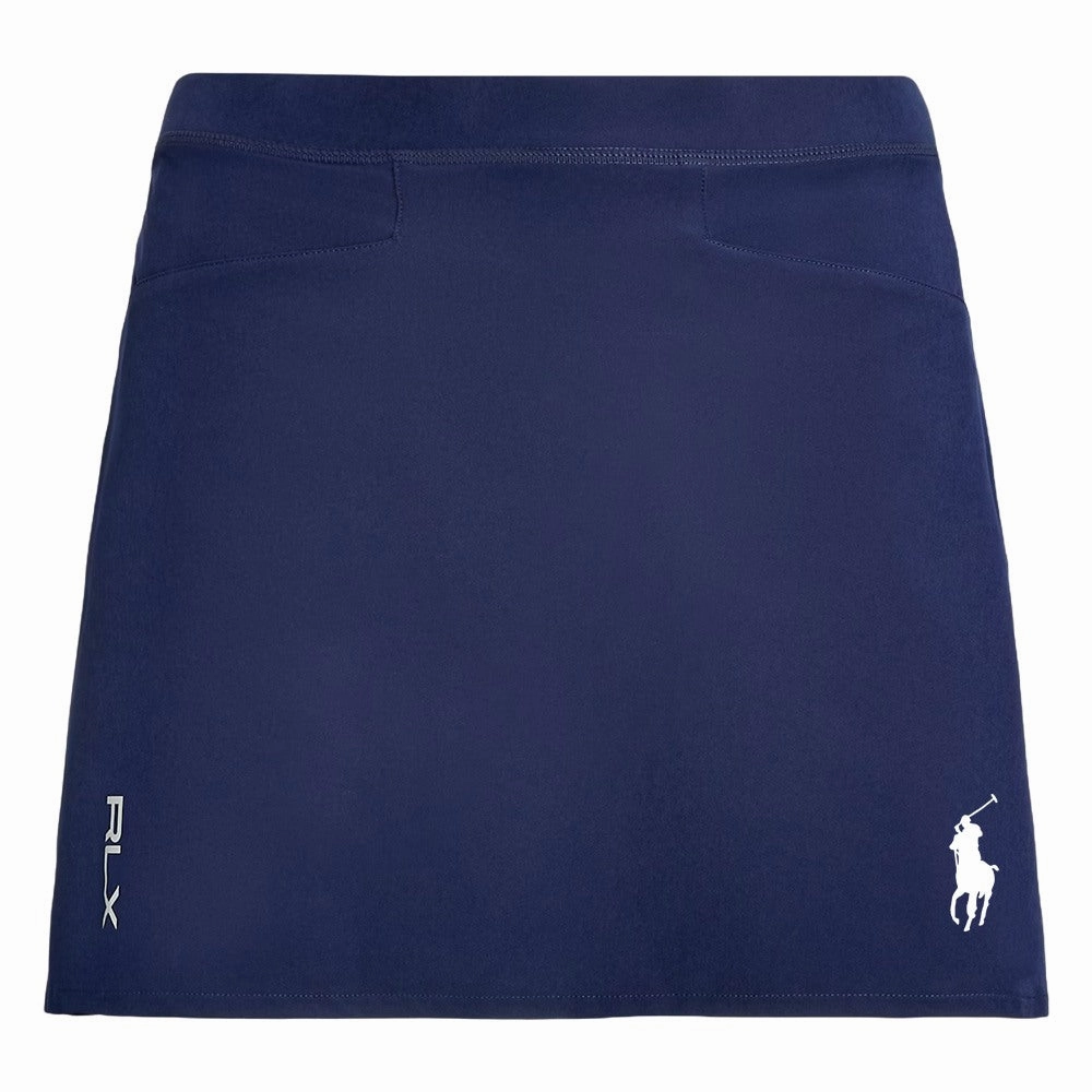 Ralph Lauren Aim 4-Way Stretch 15" Solid Golf Skort Refined Navy - FW24 Women Relaxed Mood Friction Free