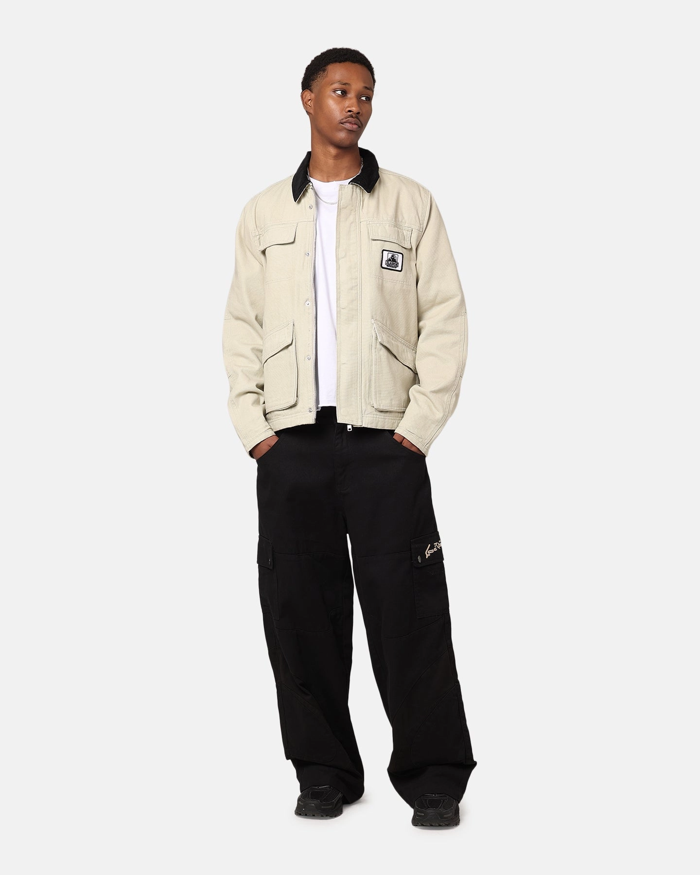 Hiking Ready X-Large Washed Shop Jacket Bone