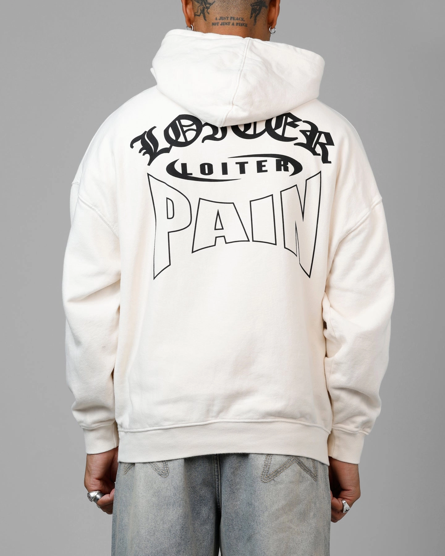 Commute Loiter Ultimate Pain Premium Hoodie Off White