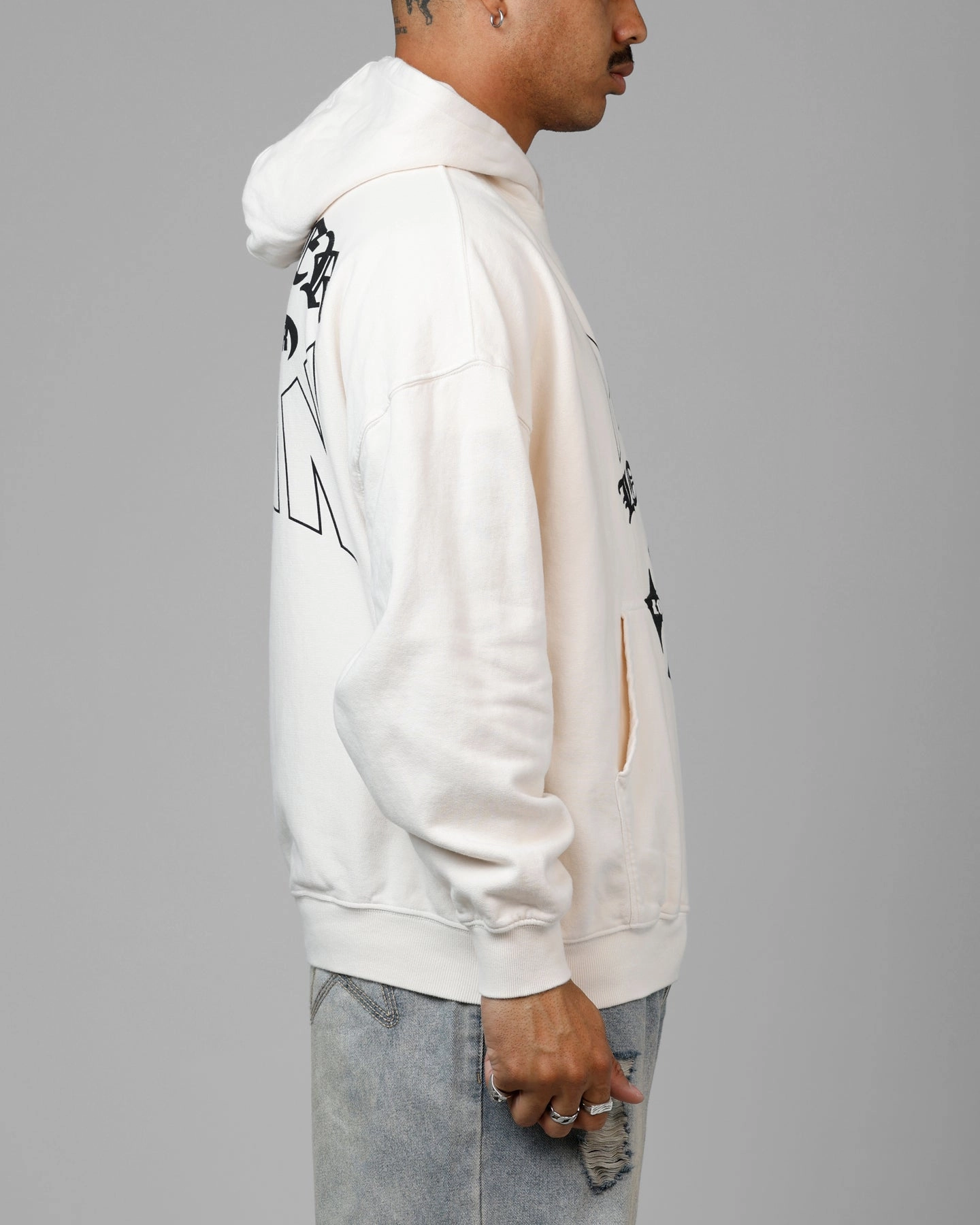 Volunteer Loiter Ultimate Pain Premium Hoodie Off White