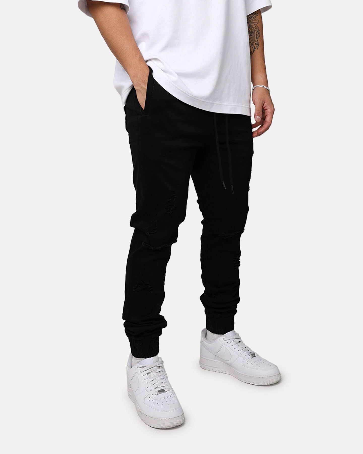 Saint Morta Slasher Joggers Black Non Binding Cuffs