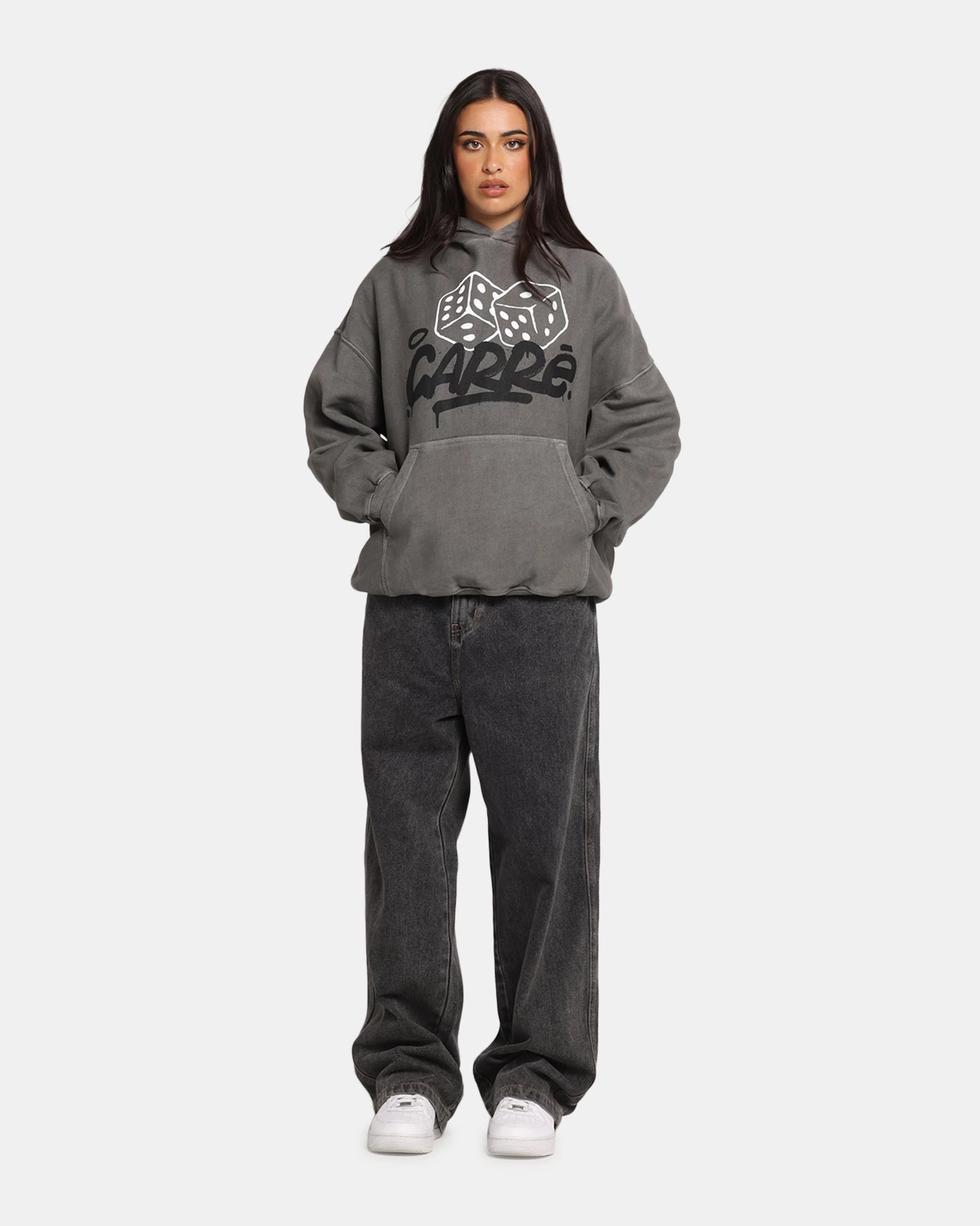 Probability Mix - and - Match Carre Players Choice Hoodie Washed Charcoal